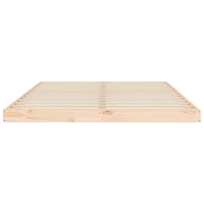 Bed Frame without Mattress 140x200 cm Solid Wood Pine