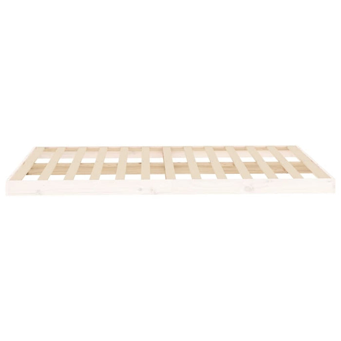 Bed Frame without Mattress White 120x200 cm Solid Wood Pine