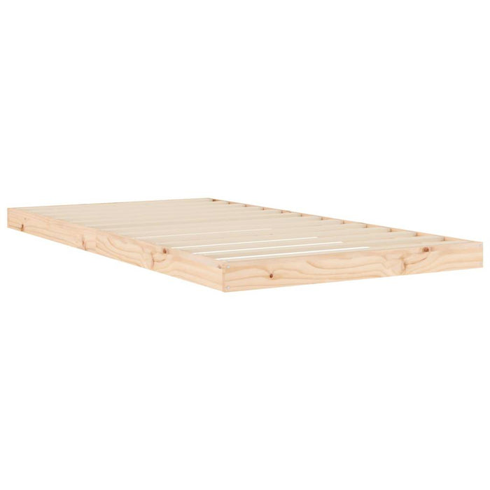 Bed Frame without Mattress 100x200 cm Solid Wood Pine