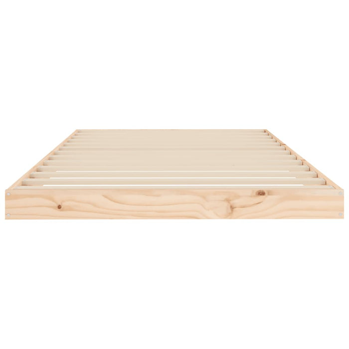 Bed Frame without Mattress 100x200 cm Solid Wood Pine