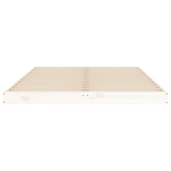 Bed Frame without Mattress White 120x190 cm Small Double  Solid Wood Pine