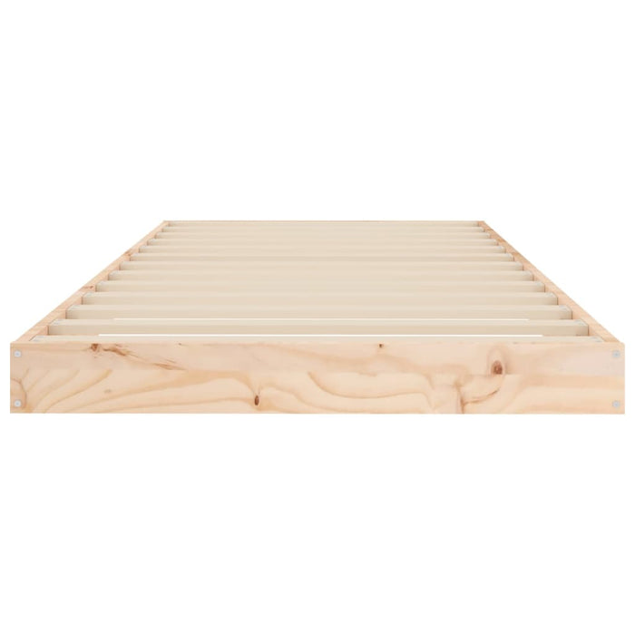 Bed Frame without Mattress 75x190 cm Small Single Small Single Solid Wood Pine