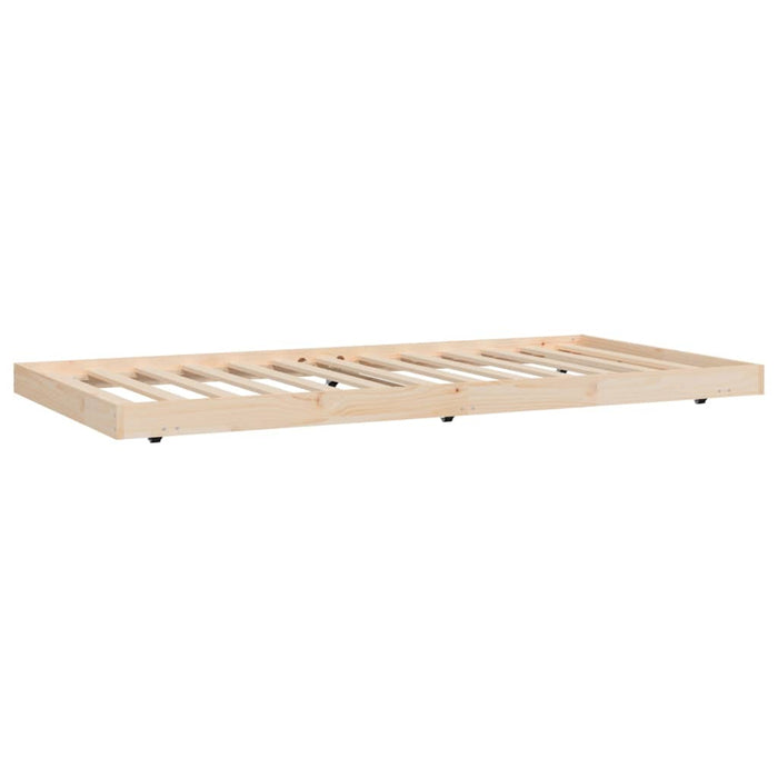 Bed Frame without Mattress 100x200 cm Solid Wood Pine