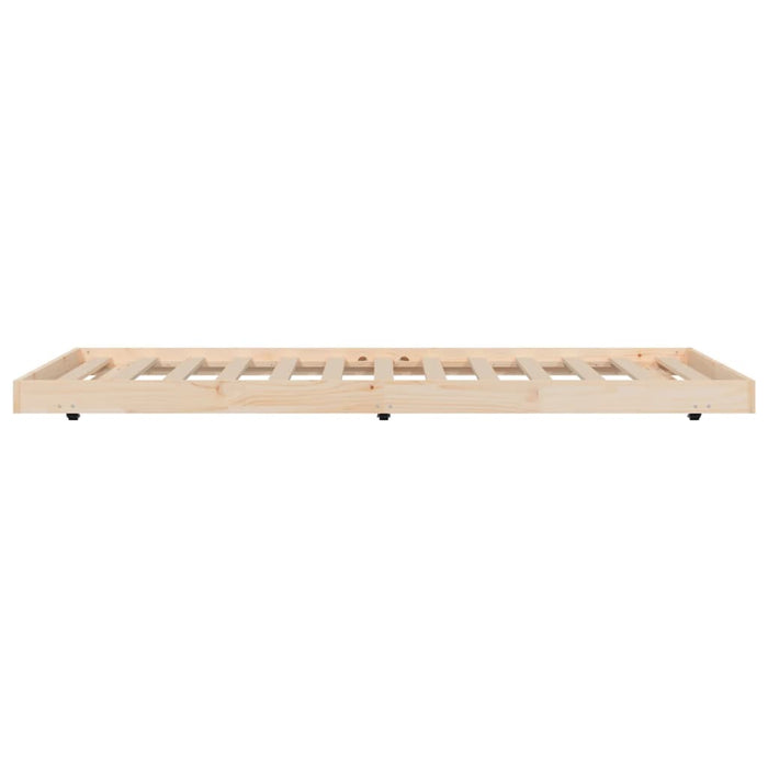 Bed Frame without Mattress 100x200 cm Solid Wood Pine