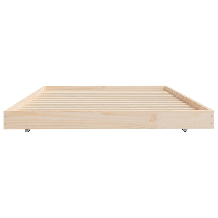 Bed Frame without Mattress 100x200 cm Solid Wood Pine