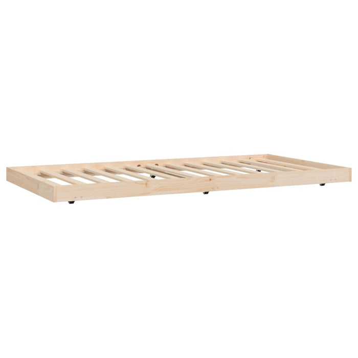 Bed Frame without Mattress 90x200 cm Solid Wood Pine