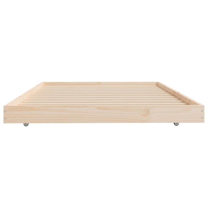 Bed Frame without Mattress 90x200 cm Solid Wood Pine