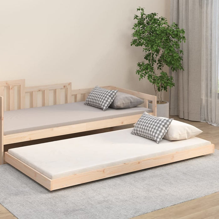 Bed Frame without Mattress 90x200 cm Solid Wood Pine