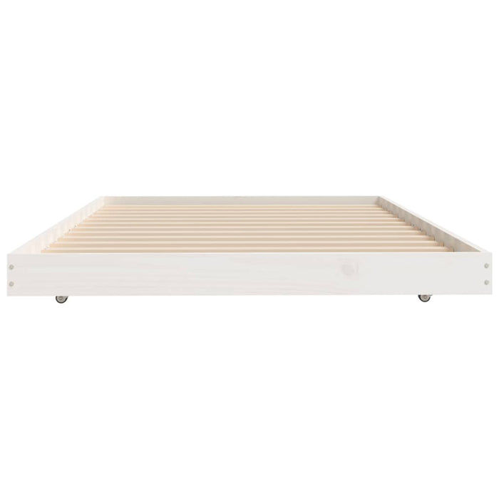 Bed Frame without Mattress White 80x200 cm Solid Wood Pine