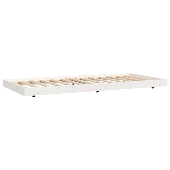 Bed Frame without Mattress White 90x190 cm Single Solid Wood Pine