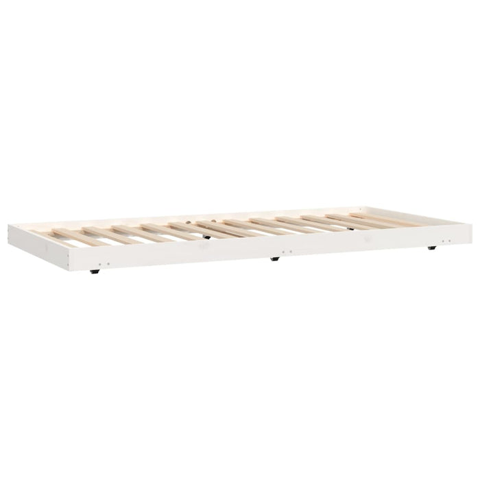 Bed Frame without Mattress White 75x190 cm Small Single Solid Wood Pine