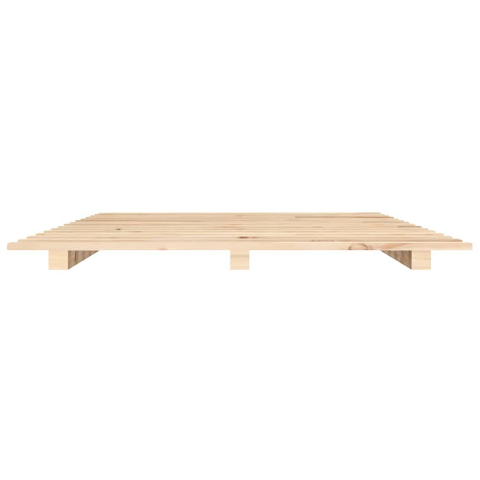 Bed Frame without Mattress 90x200 cm Solid Wood Pine