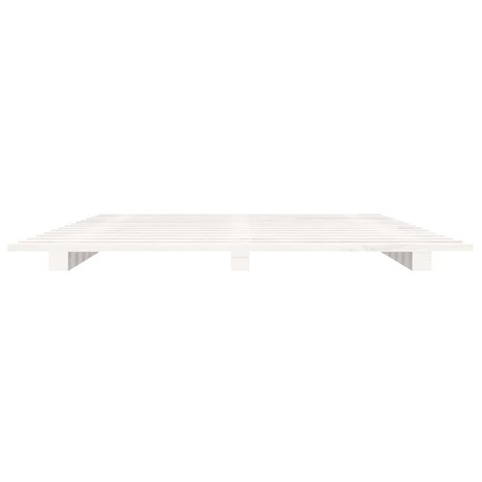 Bed Frame without Mattress White 90x200 cm Solid Wood Pine