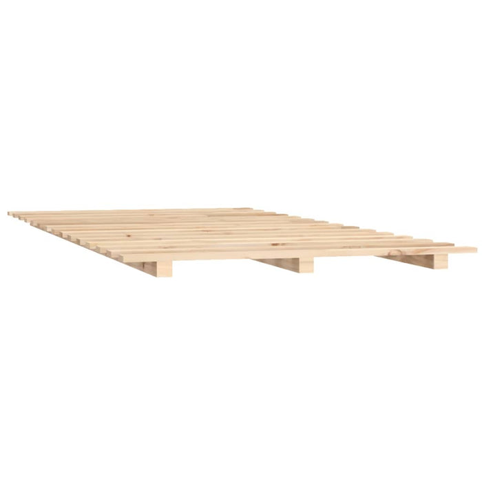 Bed Frame without Mattress 100x200 cm Solid Wood Pine