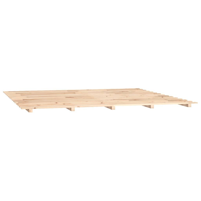 Bed Frame without Mattress 200x200 cm Solid Wood Pine