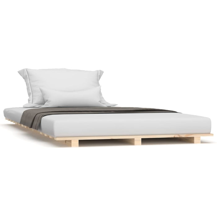 Bed Frame without Mattress 90x190 cm Single Solid Wood Pine