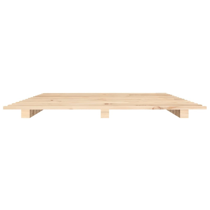 Bed Frame without Mattress 140x190 cm Solid Wood Pine