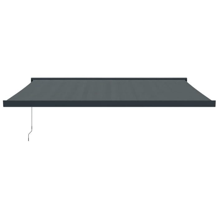 Retractable Awning Anthracite 4.5x3 m Fabric and Aluminium