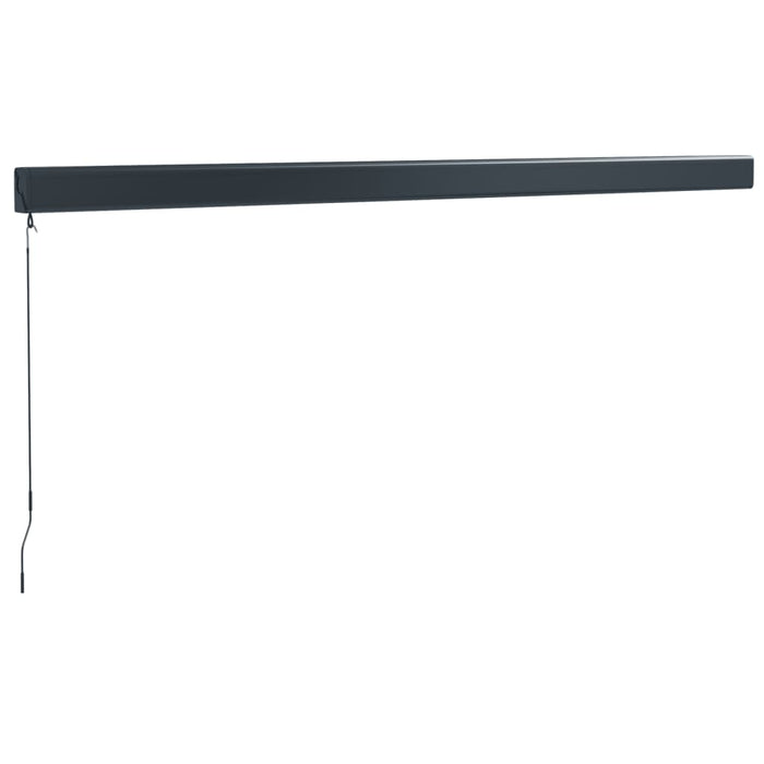 Retractable Awning Anthracite 4.5x3 m Fabric and Aluminium