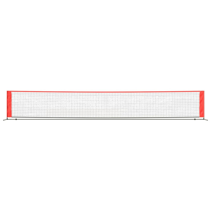 Tennis Net Black and Red 600x100x87 cm Polyester