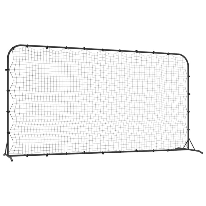 Plasa Rebounder Fotbal Neagra 366x90x183 cm HDPE