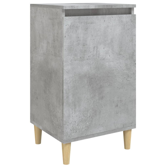 Noptiera Gri Beton 40x35x70 cm Lemn de Inginerie