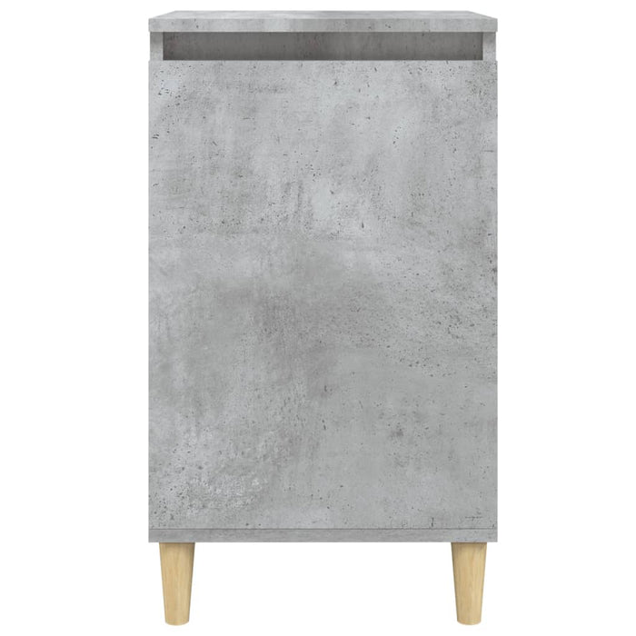 Noptiera Gri Beton 40x35x70 cm Lemn de Inginerie