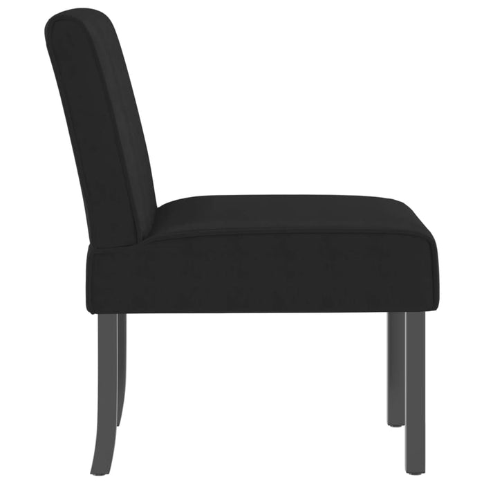 Slipper Chair Black Velvet