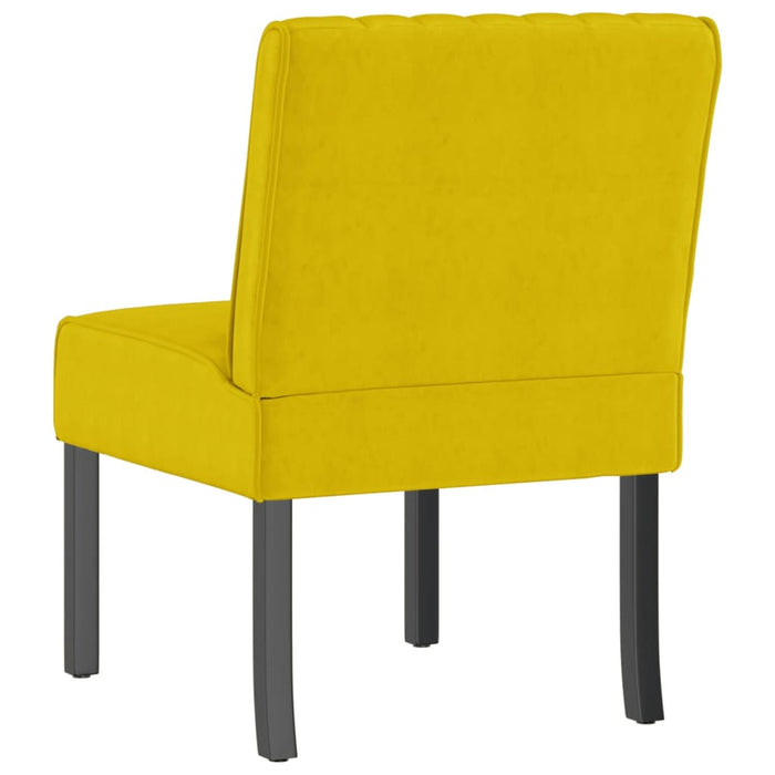 Slipper Chair Yellow Velvet