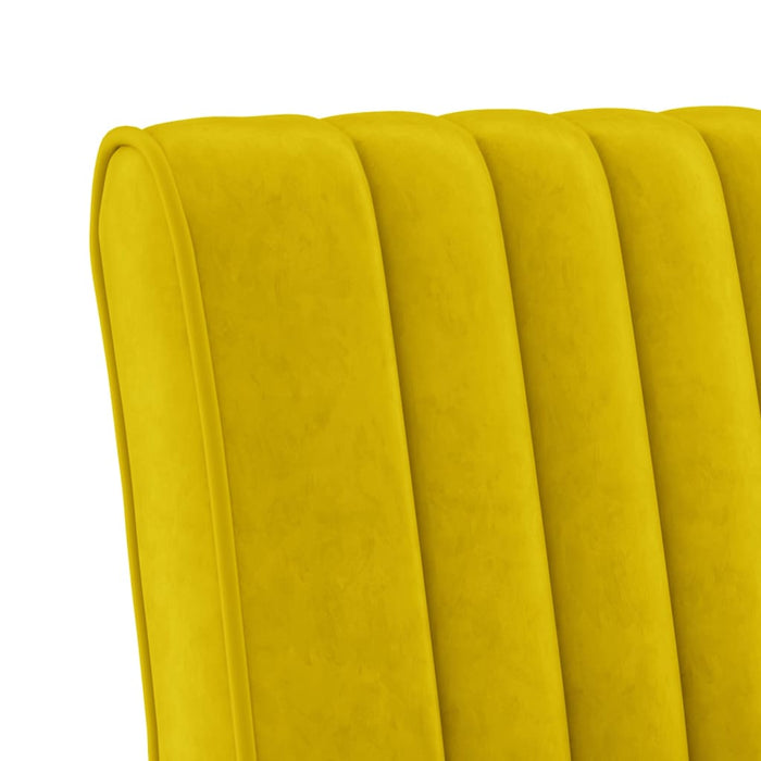 Slipper Chair Yellow Velvet