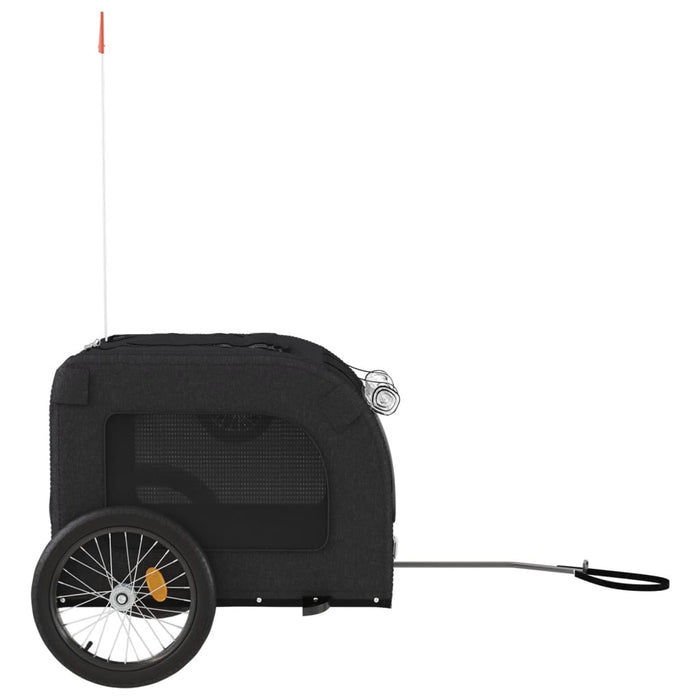 Pet Bike Trailer Black Oxford Fabric and Iron