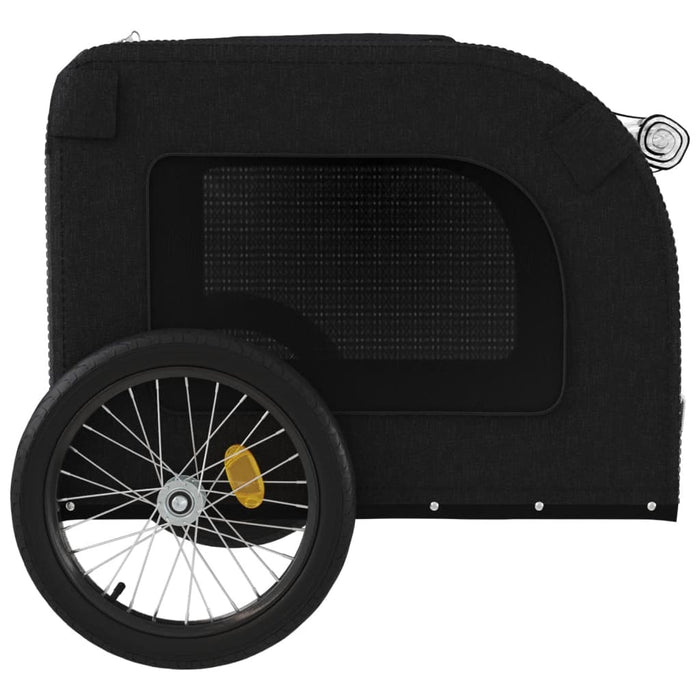 Pet Bike Trailer Black Oxford Fabric and Iron