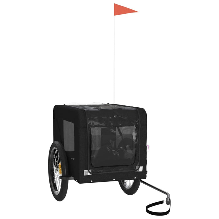 Pet Bike Trailer Black Oxford Fabric&Iron