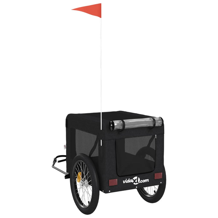 Pet Bike Trailer Black Oxford Fabric&Iron