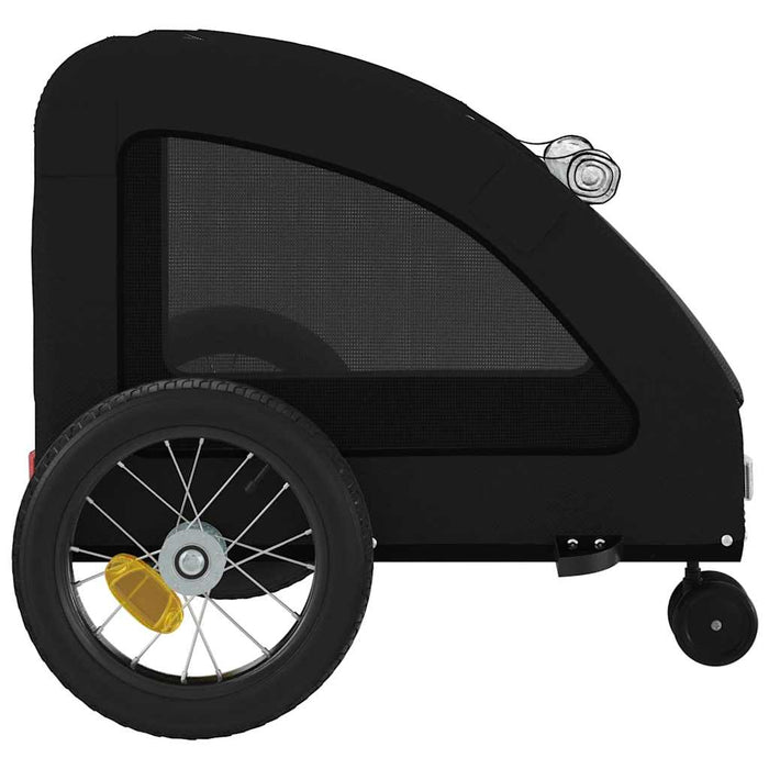 Pet Bike Trailer Black Oxford Fabric and Iron