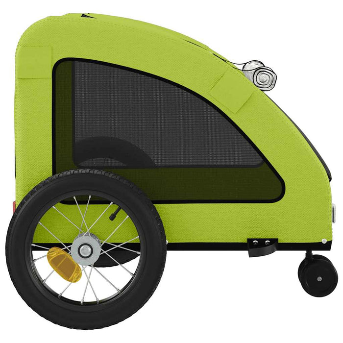 Pet Bike Trailer Green Oxford Fabric and Iron