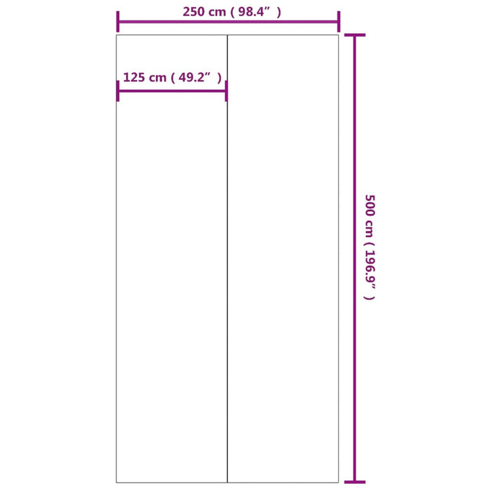 Pool Ground Cloth Light Grey 500x250 cm Polyester Geotextile