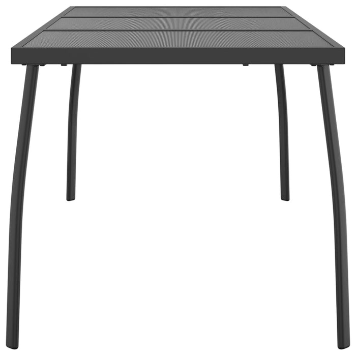 Garden Table Anthracite 165x80x72 cm Steel Mesh