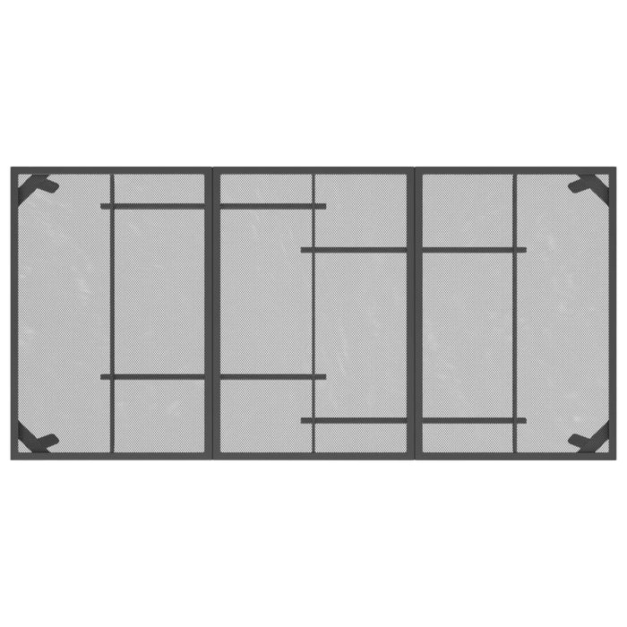 Garden Table Anthracite 165x80x72 cm Steel Mesh