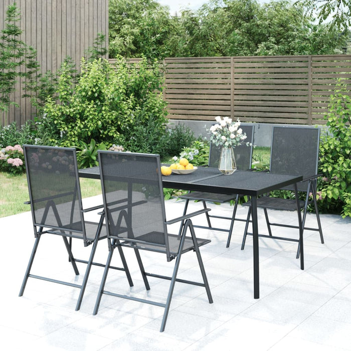 Garden Table Anthracite 165x80x72 cm Steel Mesh