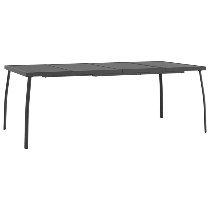 Garden Table Anthracite 200x100x72 cm Steel Mesh