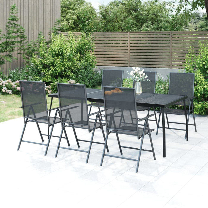 Garden Table Anthracite 200x100x72 cm Steel Mesh