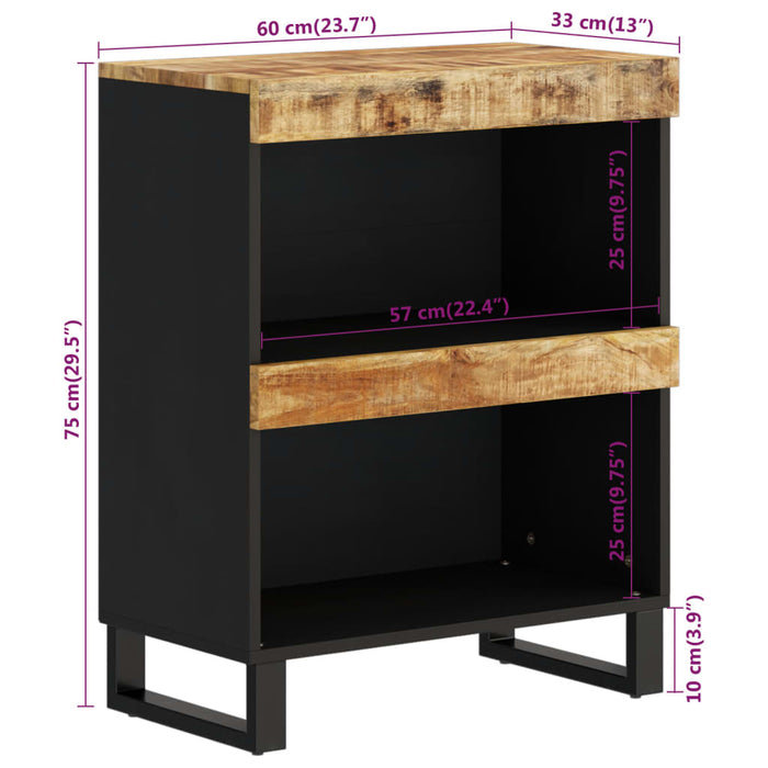 Side Cabinet 60x33x75 cm Solid Wood Mango