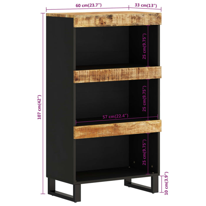 Side Cabinet 60x33x107 cm Solid Wood Mango