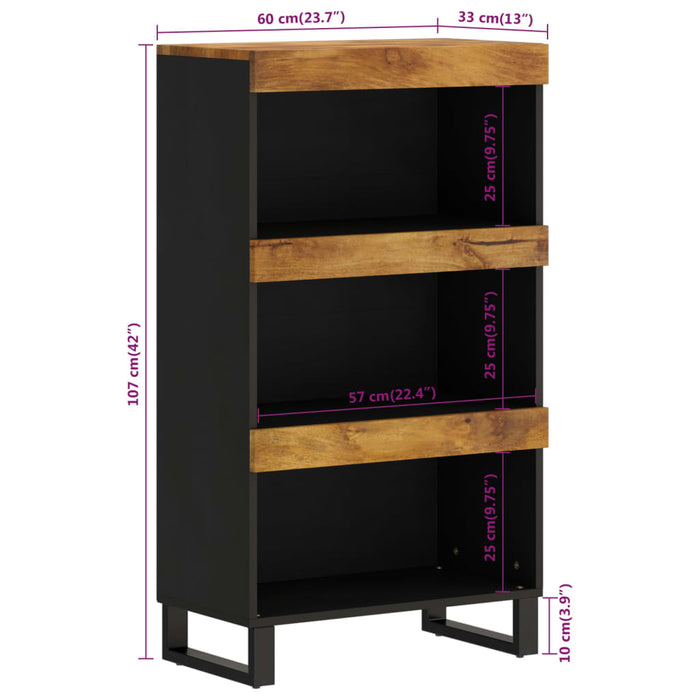 Side Cabinet 60x33x107 cm Solid Wood Mango