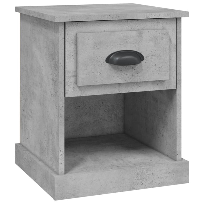 Noptiera Gri Beton 39x39x47,5 cm Lemn de inginerie