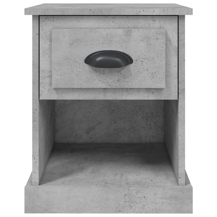 Noptiera Gri Beton 39x39x47,5 cm Lemn de inginerie