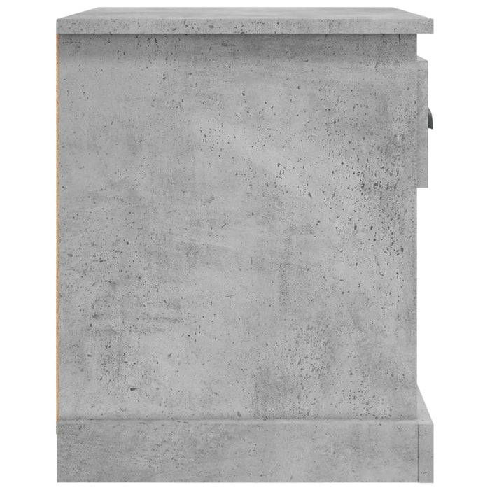 Noptiera Gri Beton 39x39x47,5 cm Lemn de inginerie