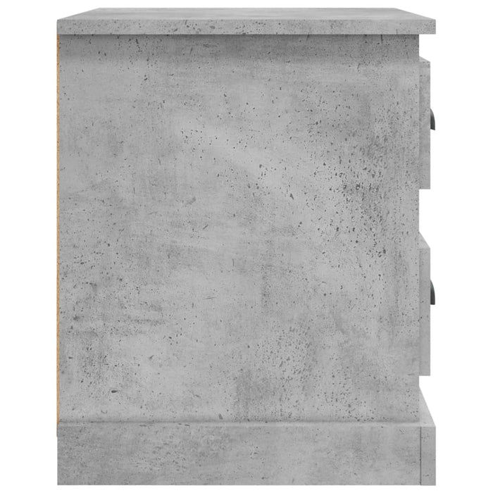 Noptiera Gri Beton 39x39x47,5 cm Lemn de inginerie