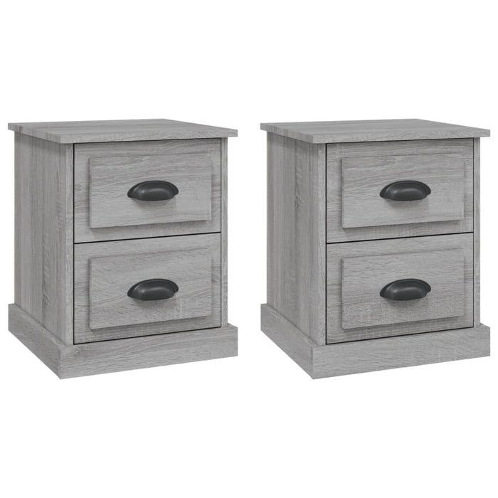 Bedside Cabinets 2 pcs Grey Sonoma 39x39x47.5 cm Engineered Wood